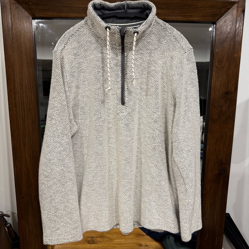 Trespass Men's Cream 1/4 Zip Sweater